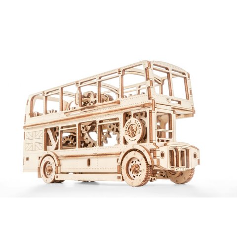 Механический 3D-пазл Wooden.City Лондонский автобус Превью 5