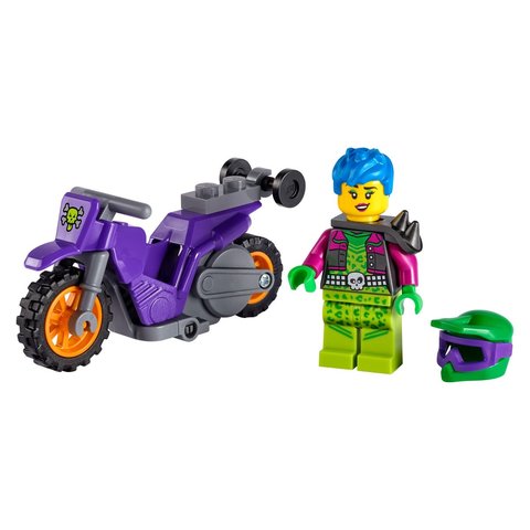 Конструктор LEGO City Каскадерський мотоцикл для ставання дибки (60296) Прев'ю 2