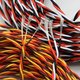 Сервокабель 3x22AWG, 0,33 мм², 1 м, плетеный, оранжевый, коричневый, желтый Превью 2