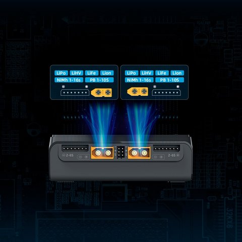 Зарядний пристрій ToolkitRC M6D, Original, 500W DC Прев'ю 1