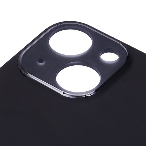 Задня панель корпуса для iPhone 13, чорна, не потрібно знімати скло камери, Original (PRC), big hole Прев'ю 1