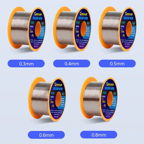 Припій Mechanic M60, Sn 60% , Pb 40%, флюс 1-3%, 0,6 мм, 40 г Прев'ю 1