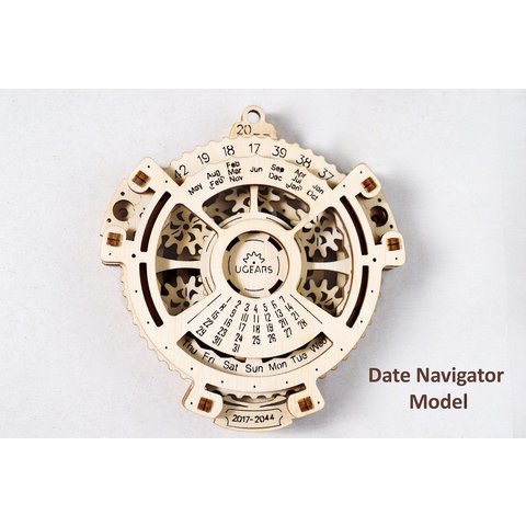 Mechanical 3D Puzzle UGEARS Date Navigator Preview 1