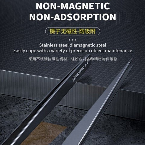 Mounting Tweezers Mechanic KA-11, (straight, 145 mm) Preview 4
