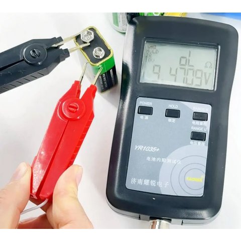 Probador de resistencia interna Yaorea YR1035+, hasta 200 Ω, hasta 100 V, con soporte Vista previa  3