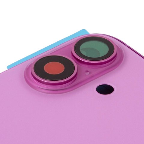 Housing compatible with iPhone 16 Plus, (pink, with SIM card holders, with side buttons, Original (PRC), EU version) Preview 1