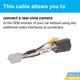 Car Camera Connection Cable for Mitsubishi/Fiat Cars of 2013-2018 MY Preview 1