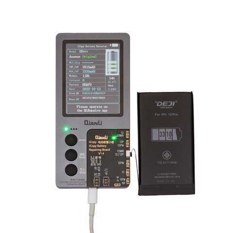 Batería Deji puede usarse con Apple iPhone 12 Pro, Li-ion, 3.83 V , 3310 mAh, mayor capacidad, original IC Vista previa  1