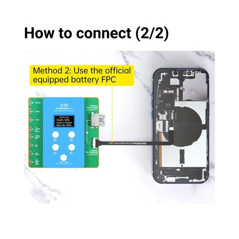 JC ID Q1 Battery Health Quick Repair para iPhone series 11 / 12 / 13 / 14 / 15 Vista previa  4