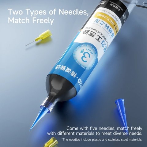 Adhesivo JCID TP-010B, poliuretano, negro, para pegar tapas traseras, para marcos de pantalla, de secado instantáneo, 10 ml Vista previa  11