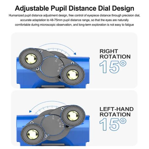 Microscopio Sunshine R360 Pro, trinocular, 7X-45X Vista previa  5