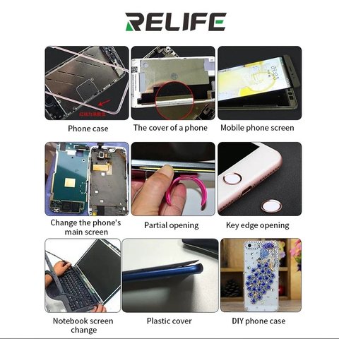 Adhesivos sellador RELIFE CP-0001, para pegar tapas traseras, para marcos de pantalla, 50 ml, transparente Vista previa  6