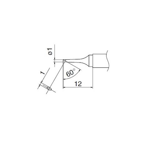 Паяльне жало HAKKO T12-C1 Прев'ю 1