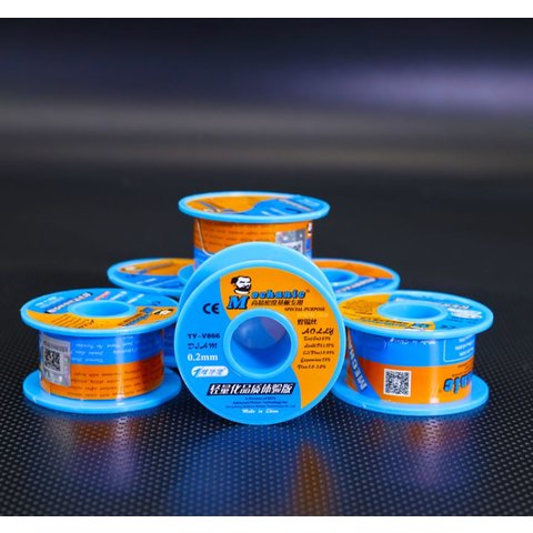 Припій Mechanic TY-V866, Sn 63% , Pb 37%, флюс 1-3%, 0,4 мм, 40 г Прев'ю 2