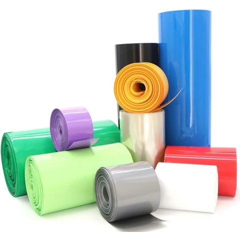 Термоусадочная трубка, 1 м, 91 мм, синяя Превью 1