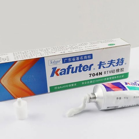 Клей-герметик Kafuter K-704N, 50 г, белый, густой Превью 1