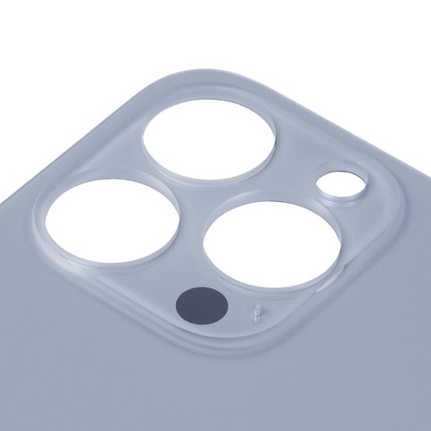 Задняя панель корпуса для iPhone 13 Pro, голубая, не нужно снимать стекло камеры, Original (PRC), sierra Blue, big hole Превью 1