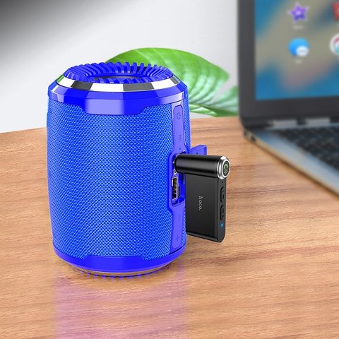 FM-трансмітер Hoco E58, чорний, з кнопкою, USB тип-C, TRS 3.5 мм, #6931474748768 Прев'ю 3