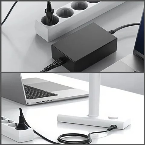 Кабель живлення С7 для медіаконвертерів, чорний, 1,5 м Прев'ю 2