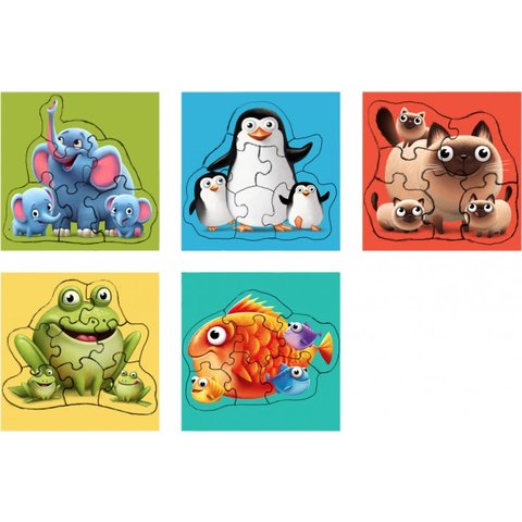 Пазл Puzzlika 5 в 1 С малышом Превью 1