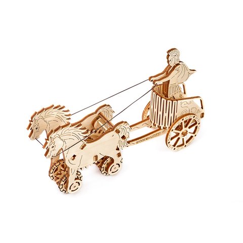 Mechanical 3D Puzzle Wooden.City Roman Chariot Preview 3